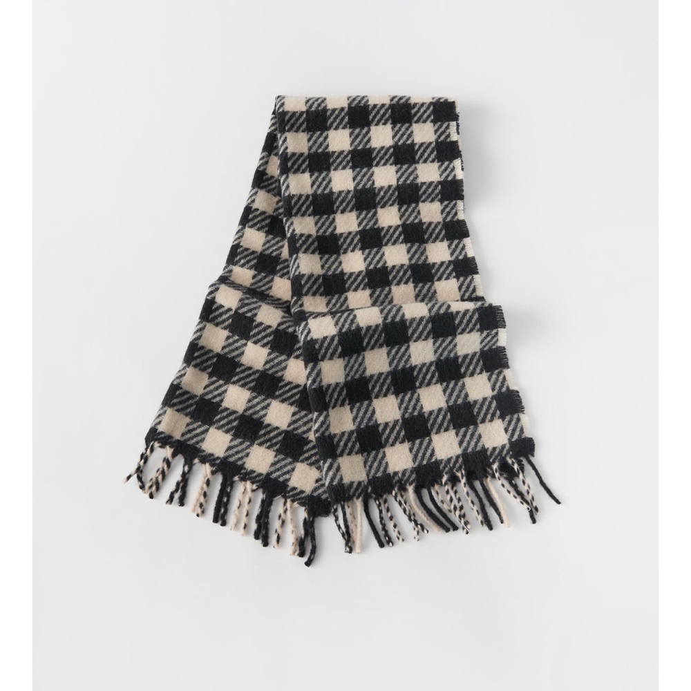Zara soft touch plaid scarf